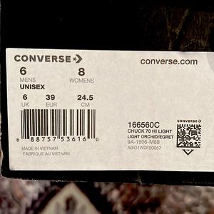Converse Sequin Size M6/W8